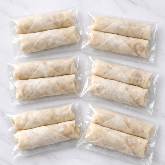 Spring rolls (frozen unbaked)